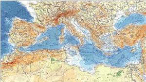 Mittelmeertiefe (Durchschnitt, Maximum)
