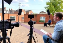 Photo of Подготовка локации для видеосъемки интервью